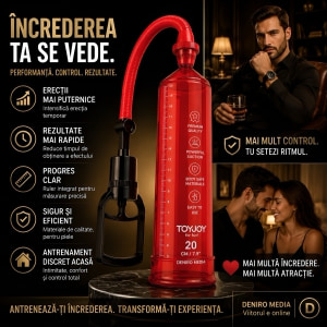 Pompă Penis Power Pump Roșu Thumb 3