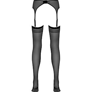 Portjartier Cu Dresuri No:Xqse Carolina Negru S-M Thumb 4