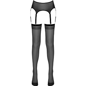 Portjartier Cu Dresuri No:Xqse Carolina Negru S-M Thumb 3