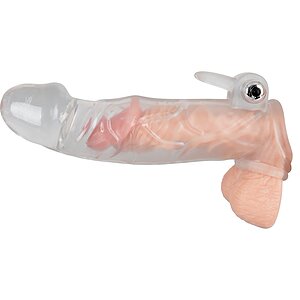 Prelungitor Penis Vibrator Crystal Skin Transparent Thumb 5
