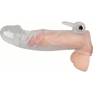 Prelungitor Penis Vibrator Crystal Skin Transparent Thumb 7