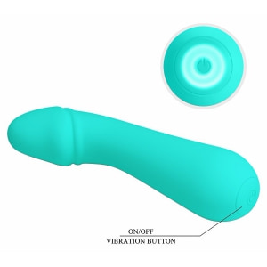 Pretty Love Cetus – Vibrator Punctul G 15 cm, 12 Moduri Albastru Thumb 2