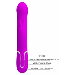 Pretty Love Coale Rabbit Vibrator 19.5 cm Mov Thumb 7