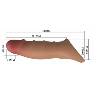 Pretty Love Damell Brown — Manșon Realist, Material Moale Maro Thumb 8