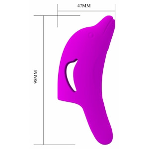 Pretty Love Delphini Vibrator De Deget 10 Funcții Mov Discret Thumb 6