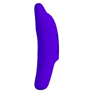 Pretty Love Delphini – Vibrator De Deget 10 Moduri, Compact Albastru Thumb 3