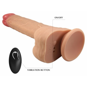 Pretty Love Jonathan – Vibrator Realist 21 cm, 3+3 Funcții Thumb 6