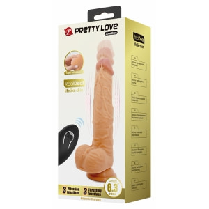 Pretty Love Jonathan – Vibrator Realist 21 cm, 3+3 Funcții Thumb 10