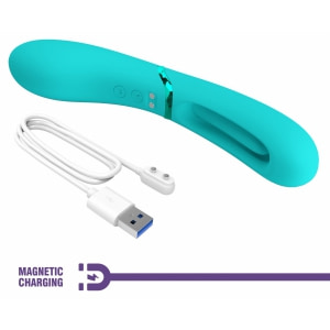 Pretty Love Lexie – Vibrator Punct G, 7+4 Moduri, USB Albastru Thumb 6