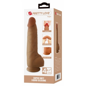 Pretty Love Najm 23.2cm – Realism Tactil și Ventuză Pentru Fixare Thumb 7
