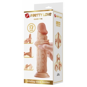 Pretty Love Quentin – Dildo Realist 18,4 cm, Piele Glisantă Thumb 5