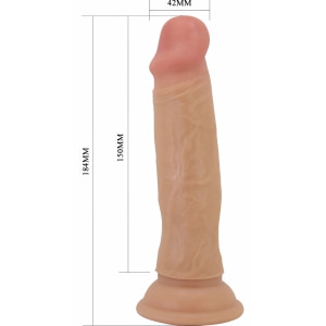 Pretty Love Quentin – Dildo Realist 18,4 cm, Piele Glisantă Thumb 4