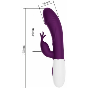 Pretty Love Rasmussen Purple, Dual Stimulator 30 Vibrații Mov Thumb 4