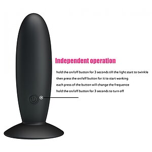 Anal Plug Love Remote Control Vibrating Negru Thumb 6