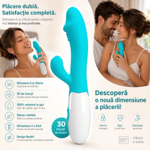 Pretty Love Snappy Rabbit Punct G, 30 Funcții Albastru Thumb 10
