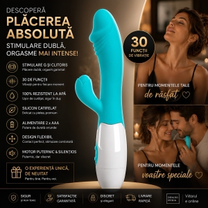Pretty Love Snappy Rabbit Punct G, 30 Funcții Albastru Thumb 6