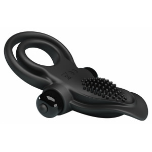 Pretty Love Vibrant Penis Ring Negru Thumb 1