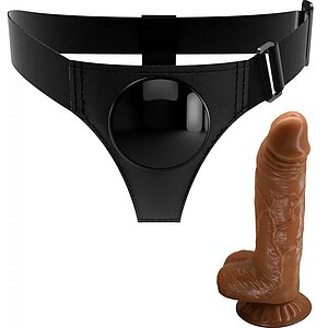 Pretty Love Michael – Ham Ajustabil cu Dildo Realist 20cm Maro Thumb 7
