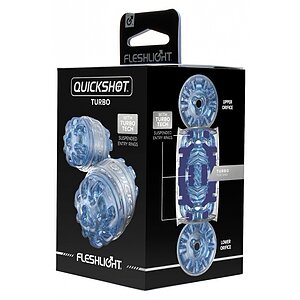 Quickshot Turbo Blue Ice Fleshlight Compact Prindere Dinamică Albastru Thumb 6