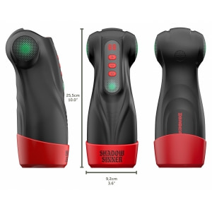 Raven Masturbator Automat Reîncărcabil cu Sucțiune și Vibrații Negru Thumb 5