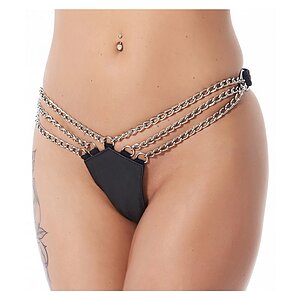 Chilot Cu Lanțuri Rimba Negru