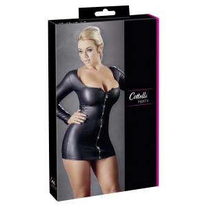 Rochie Cottelli Collection Sparkly Zip Negru S Thumb 4