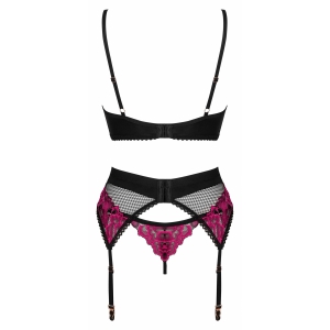 Set Obsessive Rosenty 3 Piese Roz XL-2XL Thumb 3