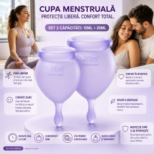 Satisfyer Feel Good Menstrual Cup Set Lila Thumb 4