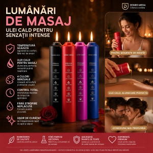 Set 4 Lumânări De Masaj De Diferite Culori Thumb 5
