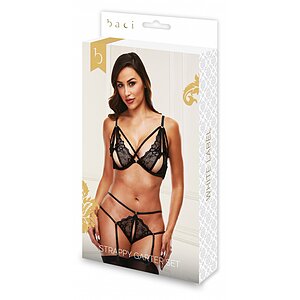 Set Baci Strappy Love Negru 2XL Thumb 2