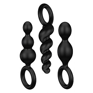 Set Satisfyer De Accesorii Pentru Satisfacție Anală Negru Thumb 1