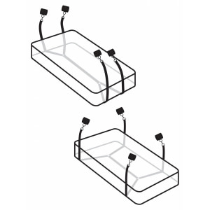 Set Cătușe Fetish Wraparound Mattress Negru Thumb 11