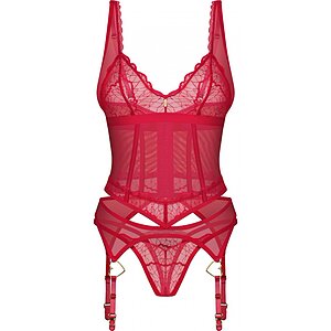 Corset Obsessive Cupide Desir Roșu S-M Thumb 1