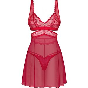 Babydoll Obsessive Cupide Desir Roșu 2XL-3XL Thumb 1