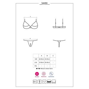 Set Decupat Obsessive Luvae Negru S-M Thumb 4