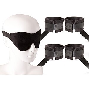 Setul De Cătușe Erotice Pentru Începători Negru