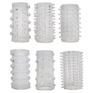 Set Manșoane Red Roses 6buc Transparent