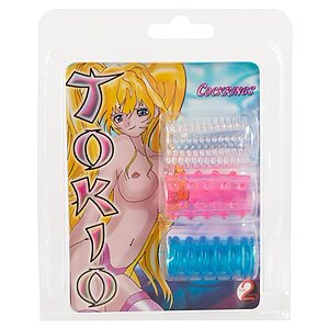 Set Manșoane Penis Tokio Silicon Transparent Thumb 3