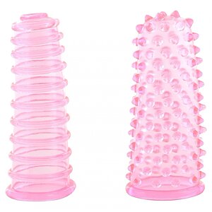 Set Manșon Deget Soft And Bumpy Roz