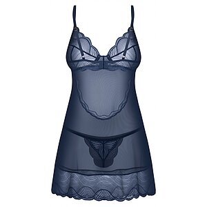 Chemise Obsessive Nightly Albastru M-L Thumb 2