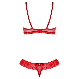 Set Obsessive 827-SET Roșu S-M Thumb 3