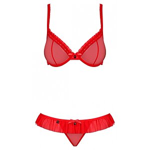 Set Obsessive 827-SET Roșu S-M Thumb 2