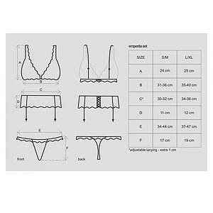 Set Obsessive Emperita Negru S-M Thumb 4