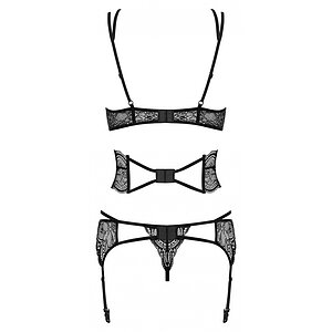 Set Obsessive Frivolla Negru S-M Thumb 3