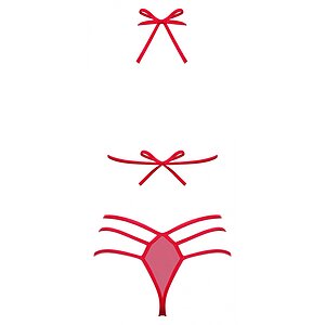 Set Obsessive Giftella Roșu L-XL Thumb 3