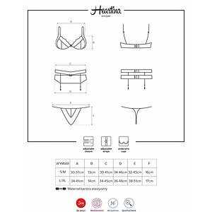 Set Obsessive Heartina Negru L-XL Thumb 4