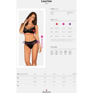 Set Obsessive Laurise Negru S-M Thumb 4