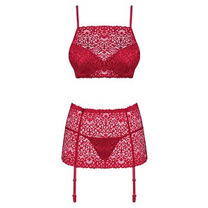 Set Obsessive Lividia Roșu S-M Thumb 2