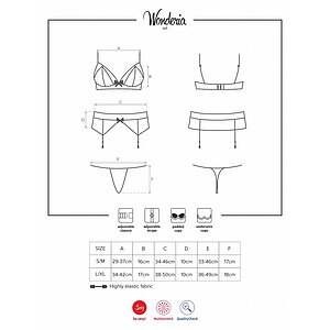 Set Obsessive Wonderia Negru L-XL Thumb 4