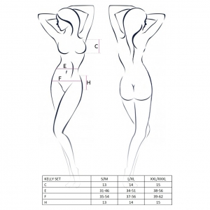 Set Passion Kelly Negru L-XL Thumb 1